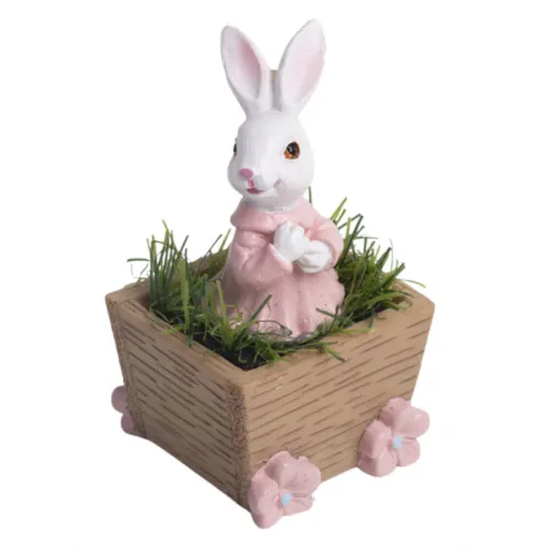 Uskršnja figura zeka u saksiji 9cm