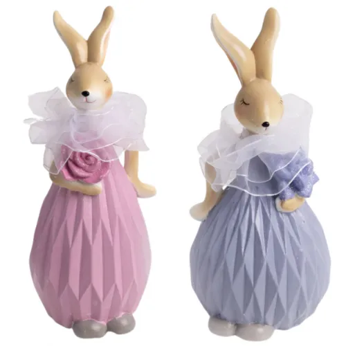Uskršnja figurina zekica sa tilom 13cm