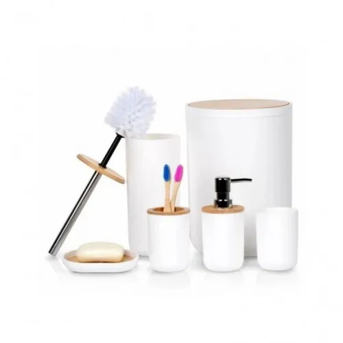 Vilde 568054 - Set od 6 kupatilskih dodataka - Beli