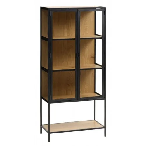 Vitrina harmonia  hrast/crna