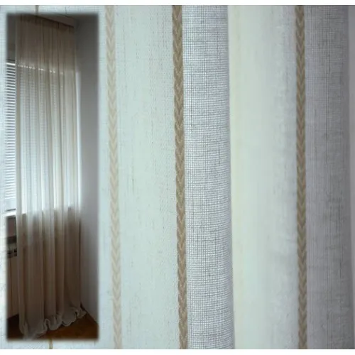 Zavesa 160x260 Lino stripes A05