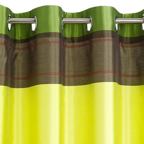 Zavesa Bras 140x175 cm zelena sa dezenom