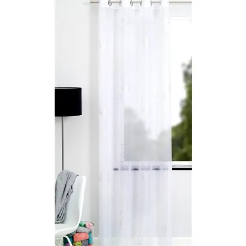 Zavesa Efrem 140x245 srebrna/bela