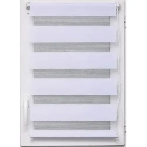 Zavesa rolo zebra 90x250 cm bela