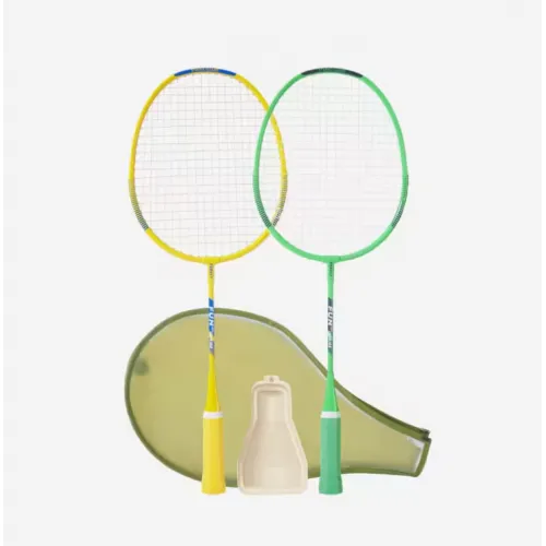 Zeleno-oker dečji komplet reketa za badminton BR 130