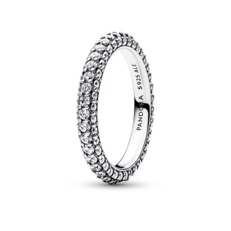 Prsten Pandora Timeless sa jednim pavé redom