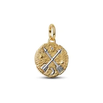 Ukrštene strelice, oversize privezak medaljon