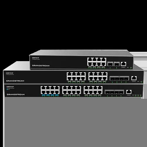 10/100/1000 16 PoE port Svič Grandstream GWN7812P L3 PoE upravljivi/1U/16xGE PoE+ (240W)+4x10G SFP+