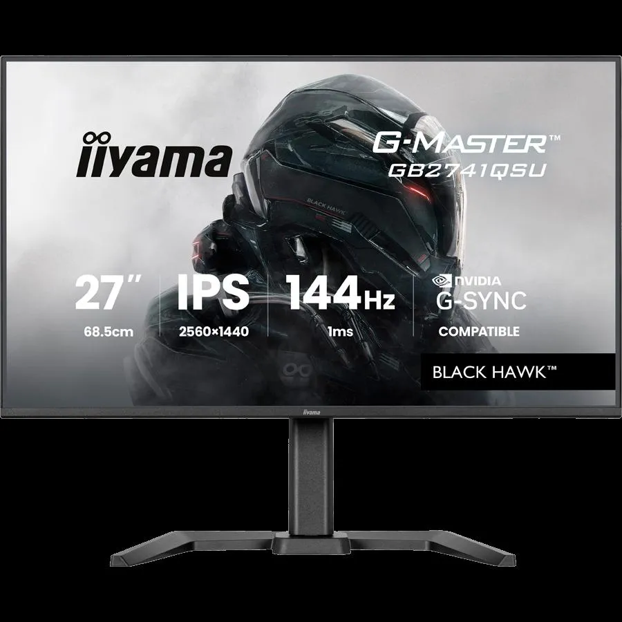 27" IPS Gaming G-Master Black Hawk G-SYNC Compatible 2560x1440 144Hz 300cd/m2 HDMI DisplayPort 1ms MPRT Adaptive Sync Speakers USB 2x2.0 Black Tuner 15cm Height Adjust Stand