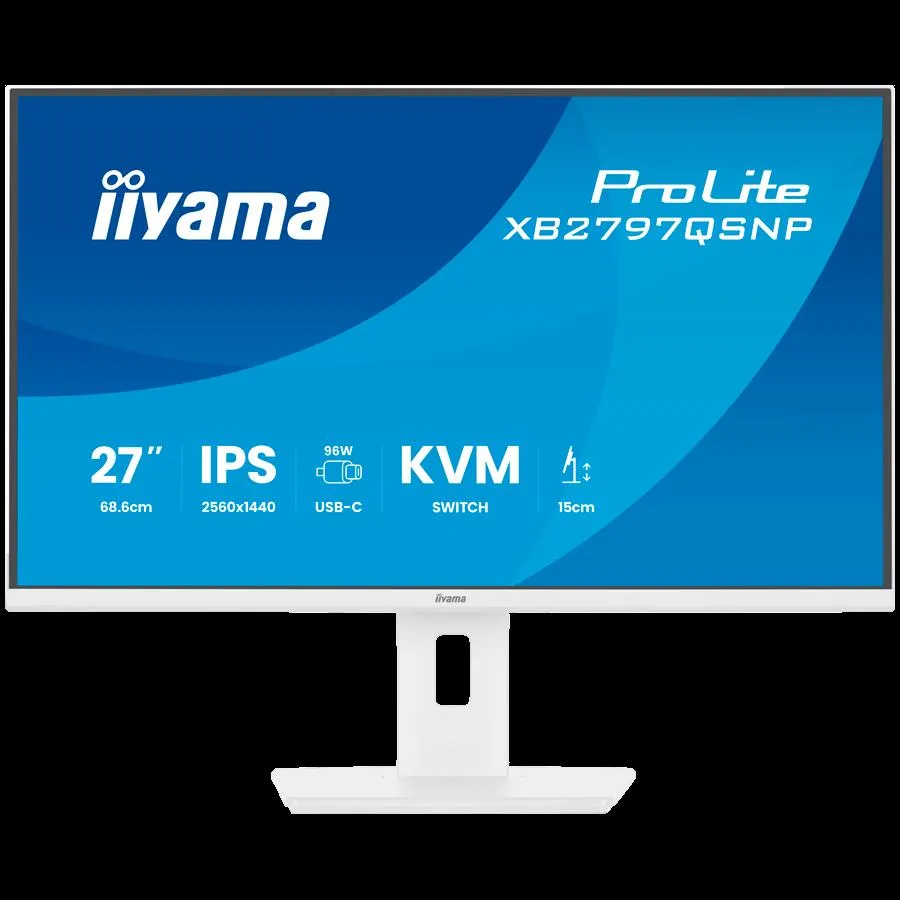 27 IPS panel 2560x1440 EyeComfort 15cm Height Adj Stand USB-C Dock LAN 96W PD DP-OUT 1ms 350cdm2 Speakers USB-C KVM HDMI DisplayPort USB HUB 2x3.2 2xC