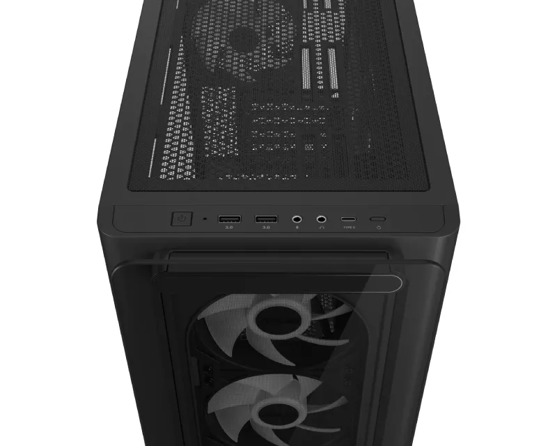 A23 PLUS TG ARGB micro-ATX kućište crno