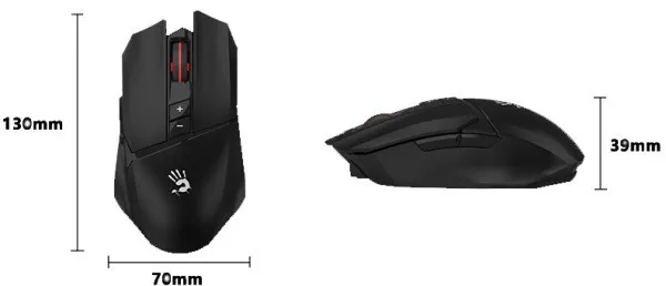 A4-R36 ULTRA A4Tech Bloody 2.4GHz Bezicni Gejming mis Type-C AIR+WIRED 1000Hz/100-12000 130mm