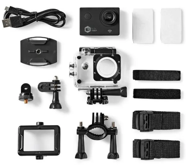 ACAM21BK Nedis 12Mpix HD action kamera 1080p@30fps/ sa vodootpornim kucistem WIFI Android