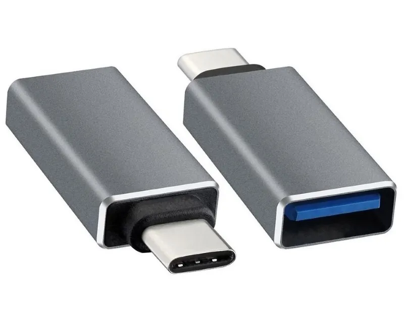 Adapter USB tip C - USB 3.0 M/F crni