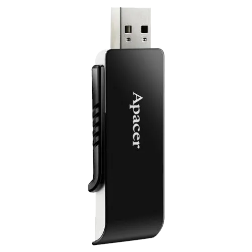 APACER 32GB USB 3.0 AH350 Retractable (Crni)  USB 3.0 32GB Crna