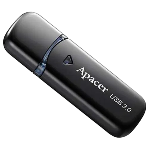 APACER 64GB USB 3.0 AH355 Pen Cap (Crni)  USB 3.0 64GB Crna