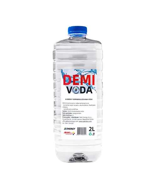 B ENERGY DEMINERALIZOVANA VODA 2L