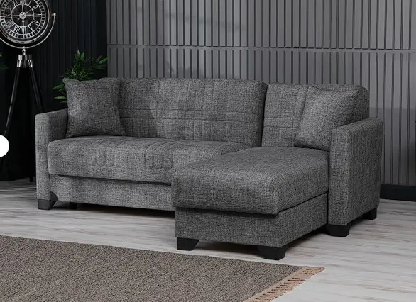 B-roba LIVEN Ugaona garnitura na razvlačenje POSEN 205x148cm Siva