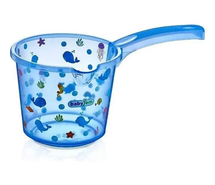 BABYJEM  BOKAL ZA KUPANJE BEBA - BLUE TRANSPARENT OCEAN