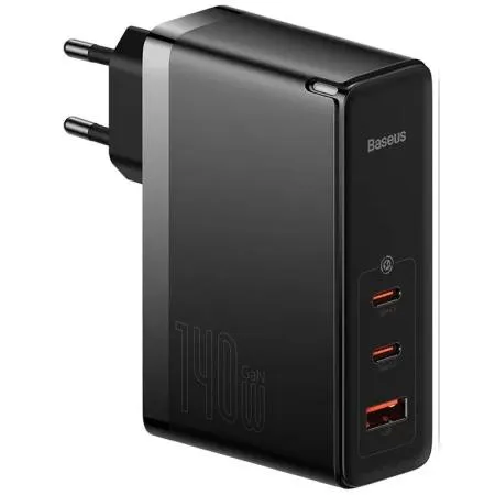 Baseus GaN5Pro punjač 140W 1*Usb A/2* Type C + kabl Type C/Type C crna