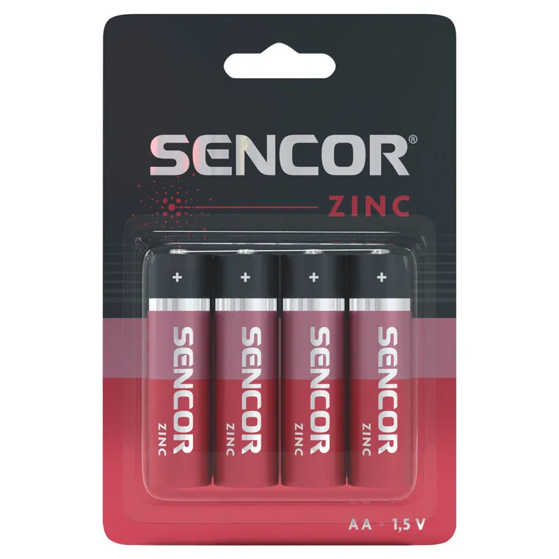 Baterija Sencor R06 AA 4BP Cink Karbon 1/4
