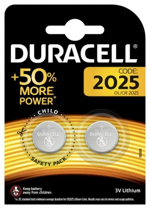 Baterije CR2025 litijum Duracell Coin 508260 1/2