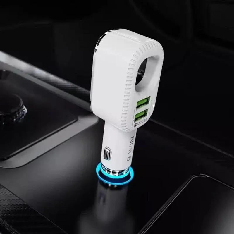 Bavin Auto punjač&sterilizator 36W PD QC30 2XUSB +kabl Lightning  bela