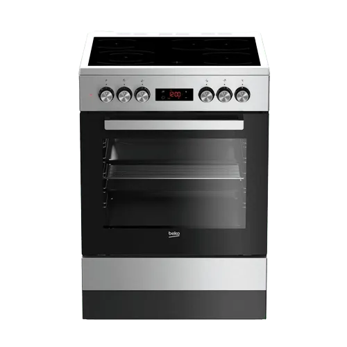BEKO Električni šporet FSM 67320 GXS Crna/Inox A Staklokeramička 72 l