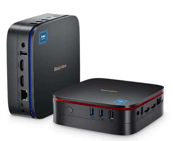 BlackView MP60 Intel N150/16GB/512GB/2xHDMI/2xUSB 3.0/1xRJ45/BT/WiFI/W11P Black