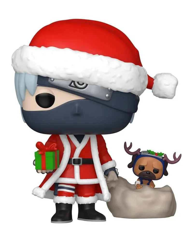 Bobble Figure Anime - Naruto Shippuden Pop! - Kakashi Hatake With Pakkun (holiday)