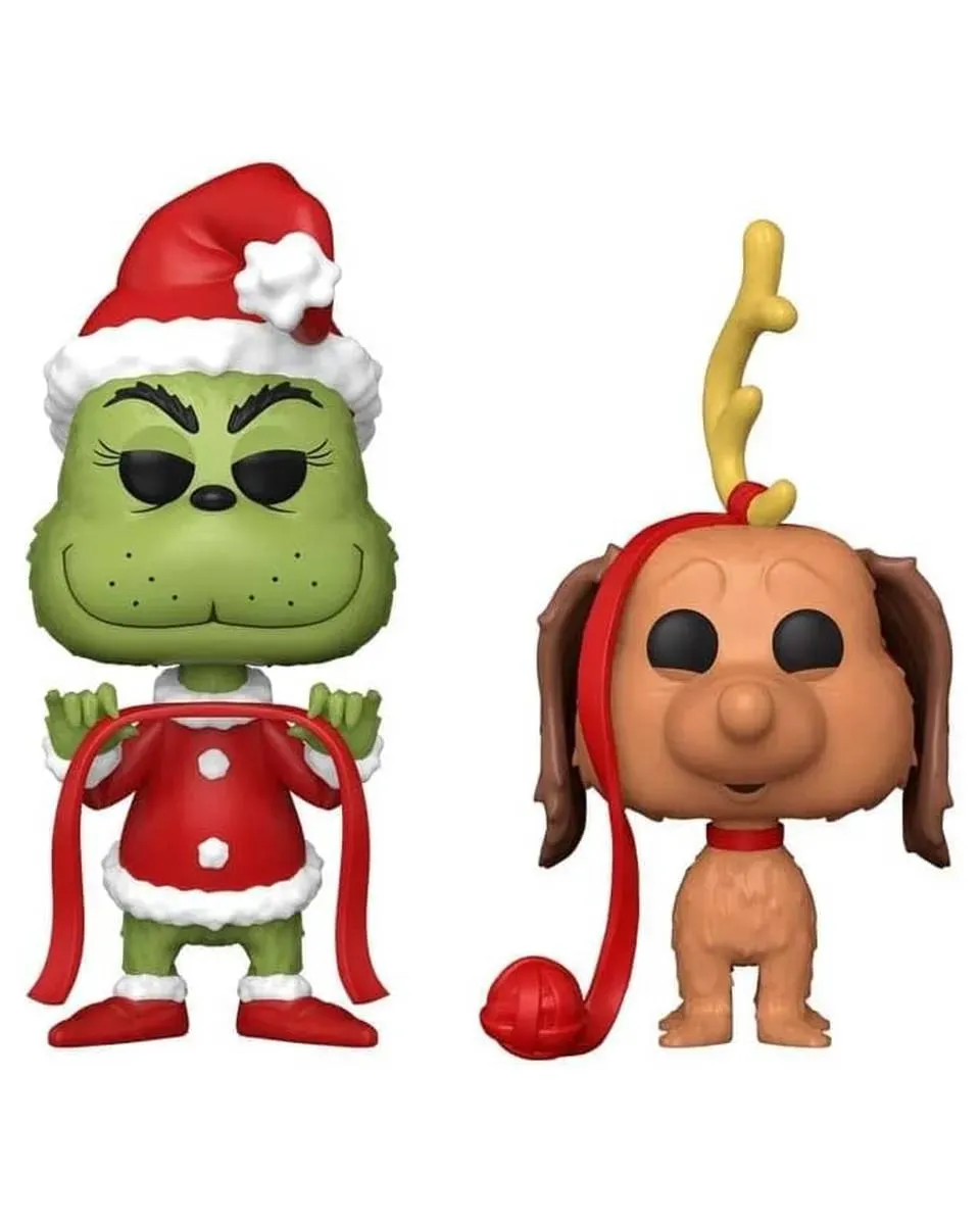 Bobble Figure Books - How Grinch Stole Christmas Pop! - 2-pack - Grinch & Max