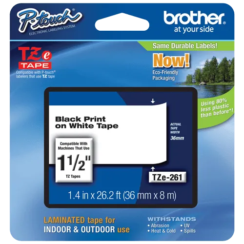 BROTHER Traka za štampač nalepnica - TZe-261  36 mm x 8 m