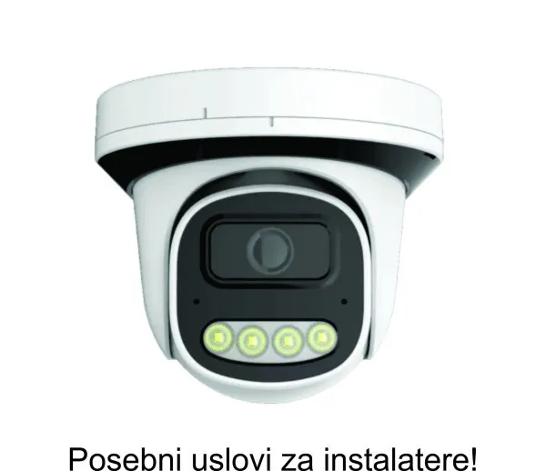 CAM-IP4MP-PSM30D GMB kamera 4mp P6SLite 2.8mm-F1.6 POE IP66 Dual LED 4xIR+4x Full Color MIC 25m