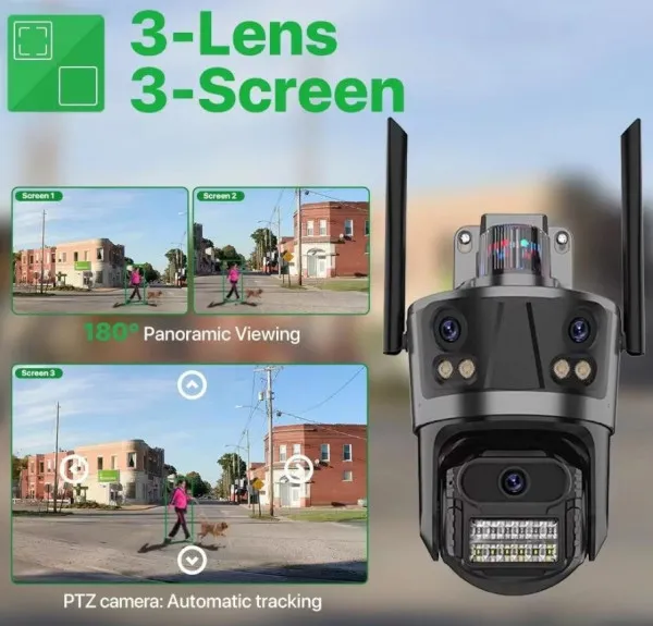 CAM-IP8MP-EP12 GMB kamera 8 mpix microSD iCSee xmeye pro app Two-way voice PTZ ip66 3.6mm+3.6mm