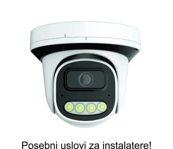CAM-IP8MP-PSM30D  GMB kamera 4mp P6SLite 2.8mm-F1.6 POE IP66 Dual LED 4xIR+4x Full Color MIC 25m