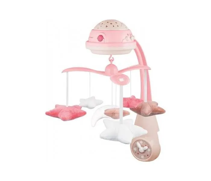 CANPOL BABIES MUZICKA VRTESKA SA PROJEKTOROM 75/100 - ROZE