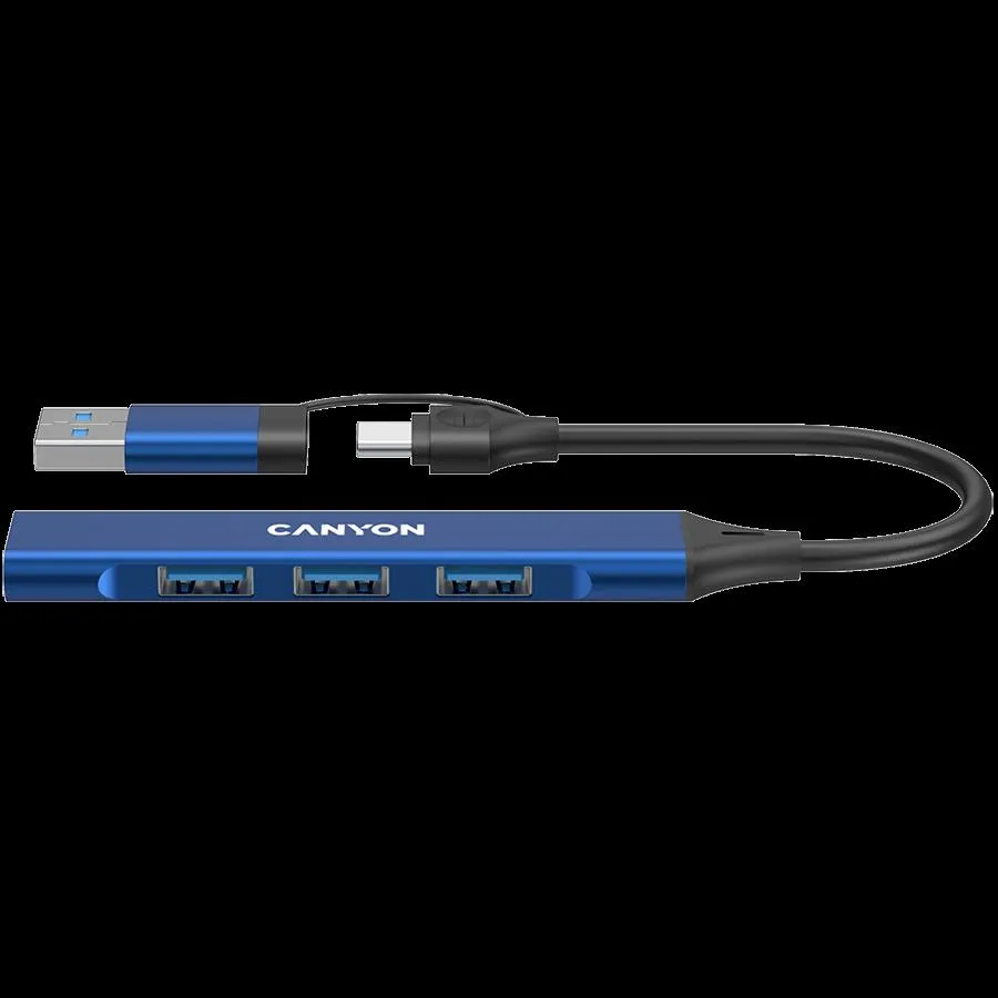 CANYON hub DS-02 4in1 USB-A/C Blue