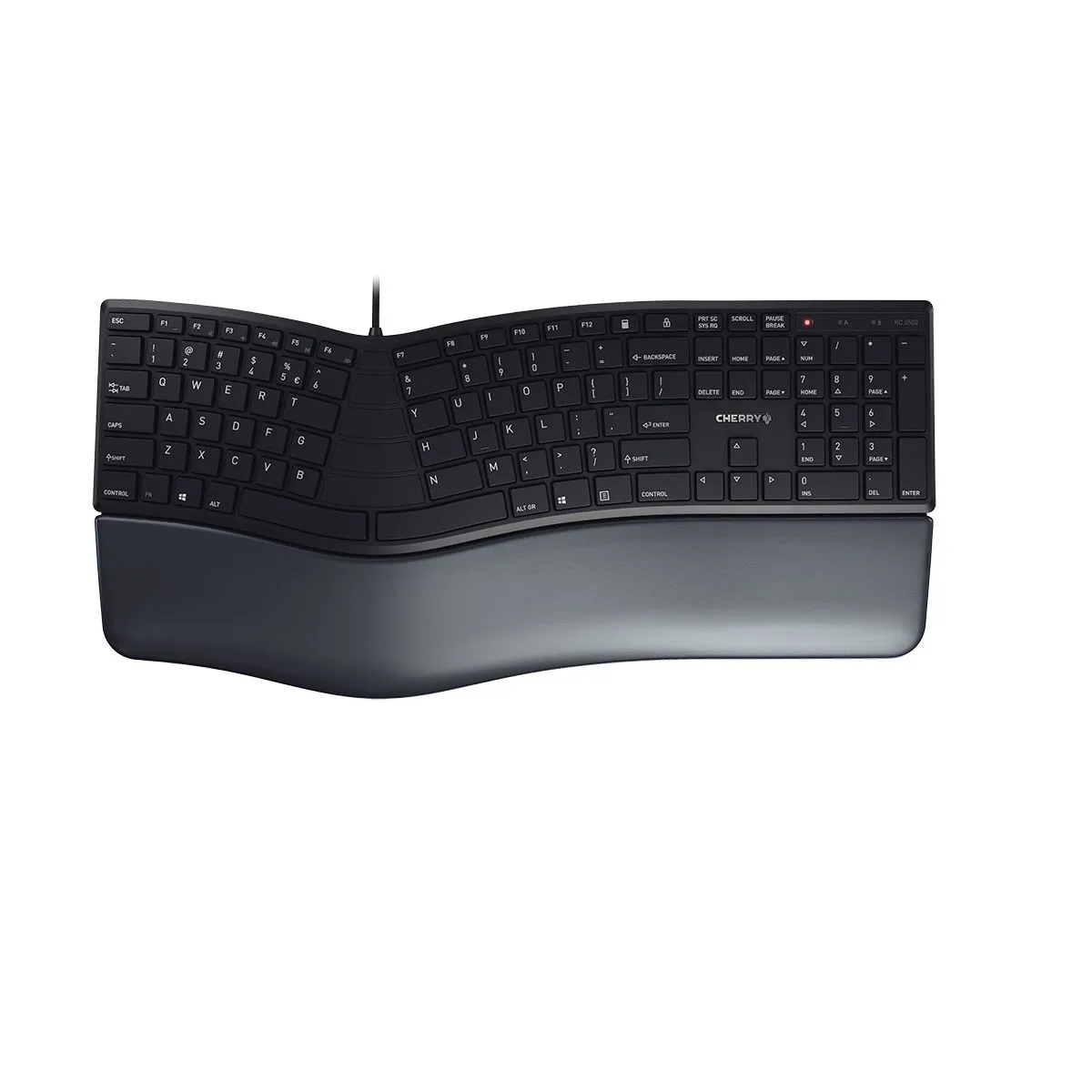 Cherry KC-4500 ergonomska tastatura USB YU crna