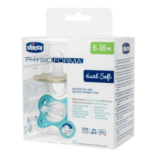 CHICCO LAŽA DUAL SOFT PLAVA 6-16M 2KOM
