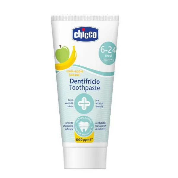 CHICCO PASTA ZA ZUBE JABUKA I BANANA 6-24M 50ML