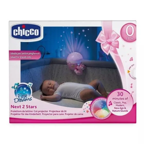 CHICCO PROJEKTOR NEXT 2 ZVEZDE ROZE
