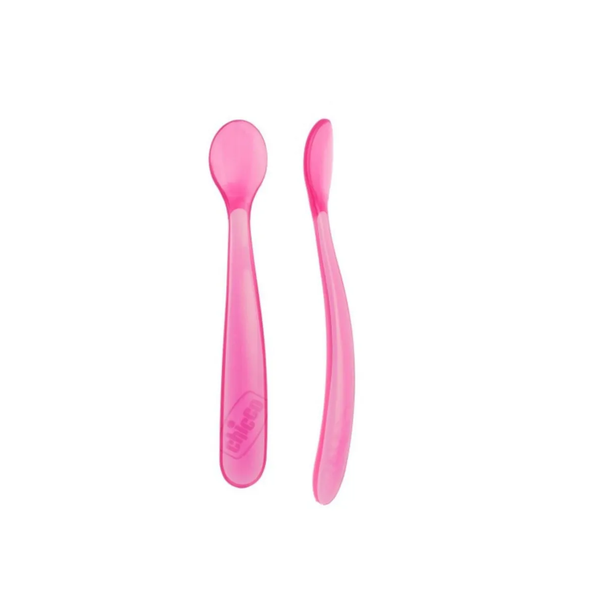 CHICCO SILIKONSKA KAŠIKA 2KOM ROZE 6M+
