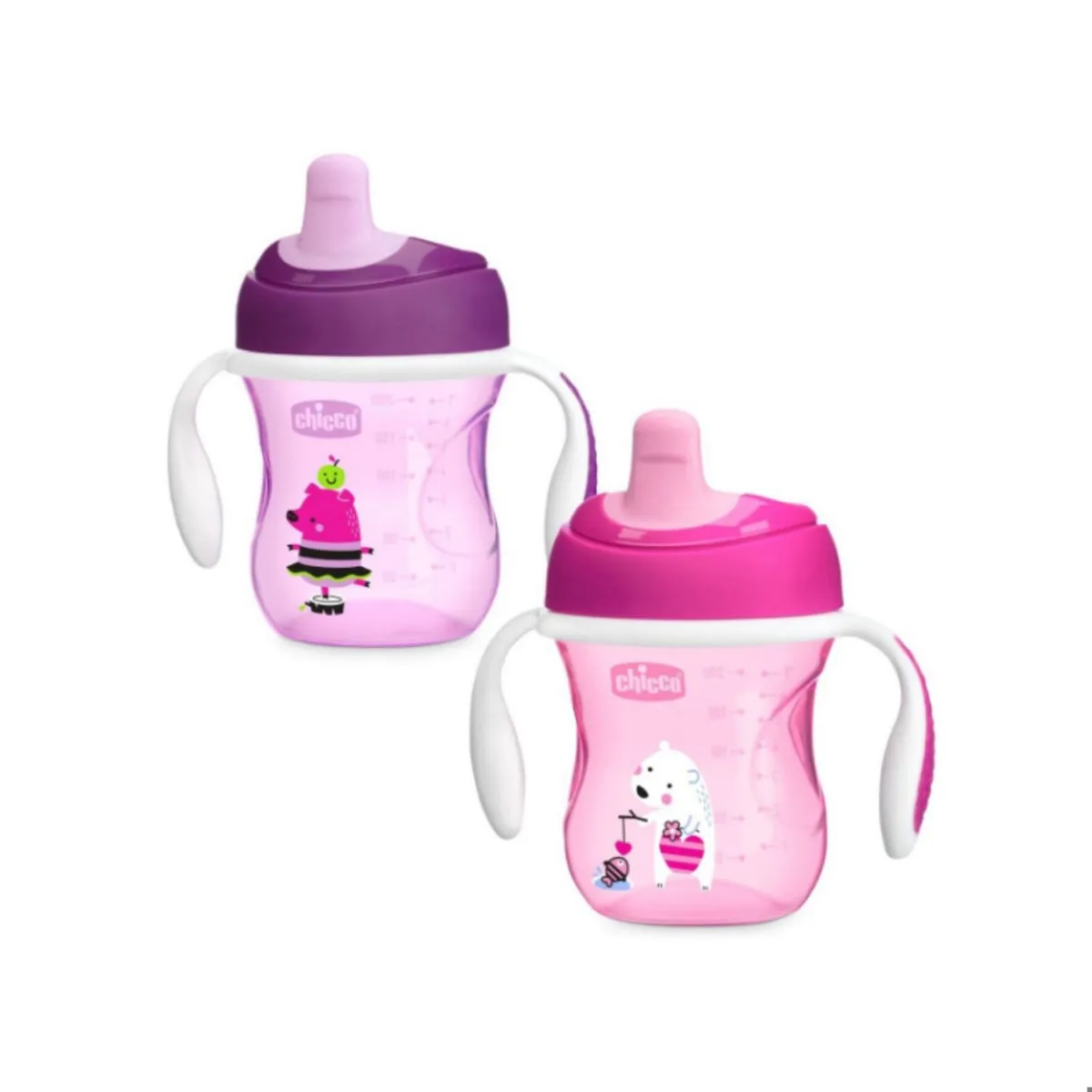 CHICCO TRENING ČAŠA 6M+ ROZE