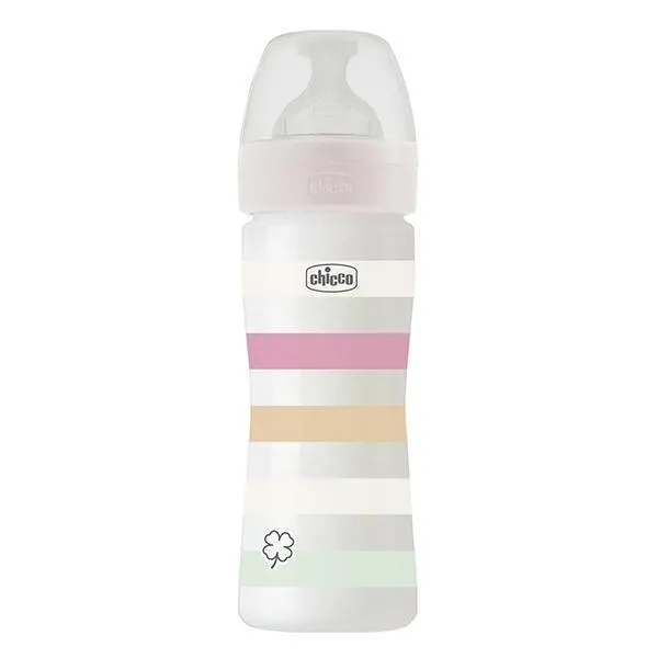 CHICCO WB PLASTIČNA FLAŠICA 250ML SILIKONDEV.