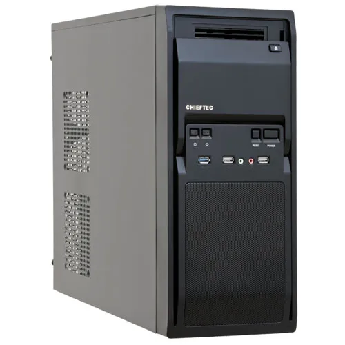 CHIEFTEC kućište Libra series LG-01B-OP  Midi Tower Micro-ATX ATX Bez napajanja Crna