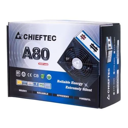 CHIEFTEC napajanje CTG-750C 750W A80 series Full  750W Semi-Modularno ATX (PS2)  do 85% efikasnosti