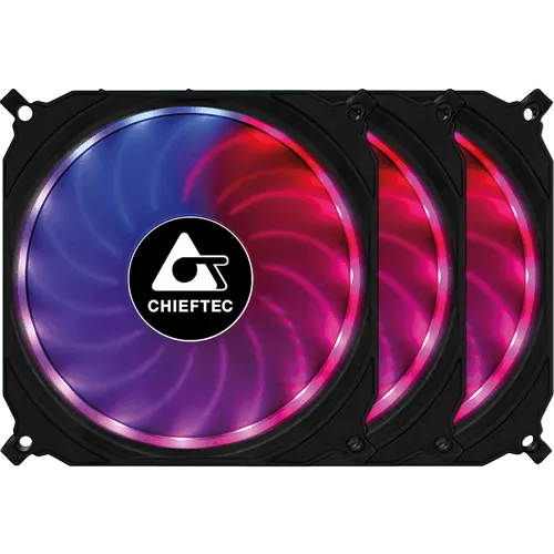 CHIEFTEC Ventilator TORNADO RGB CF-3012-RGB  Ventilator Vazdušno hlađenje 120 x 120 x 25 mm