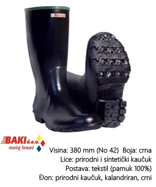 CIZMA VISOKA CRNA 42 70200