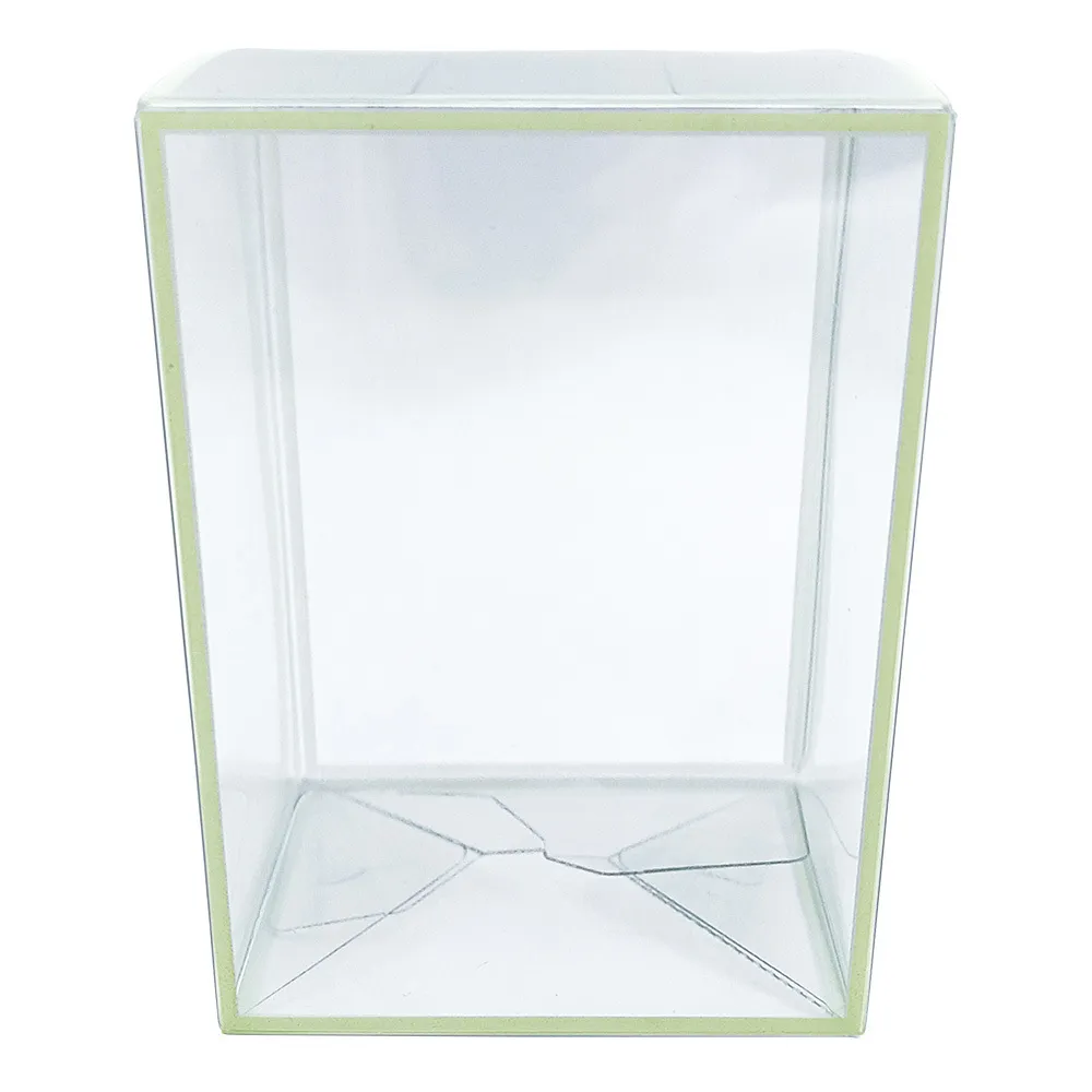 Clear Glow In Dark 4'' Pop Protector With Film On It With Soft Crease Line And Automatic Bot Lock