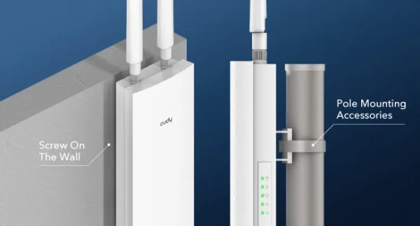 Cudy AP1200 Outdoor AC1200 WiFi Access Point 2.4+5Ghz POE 802.3af/at 1W/2L 10/100M 2x5dBi